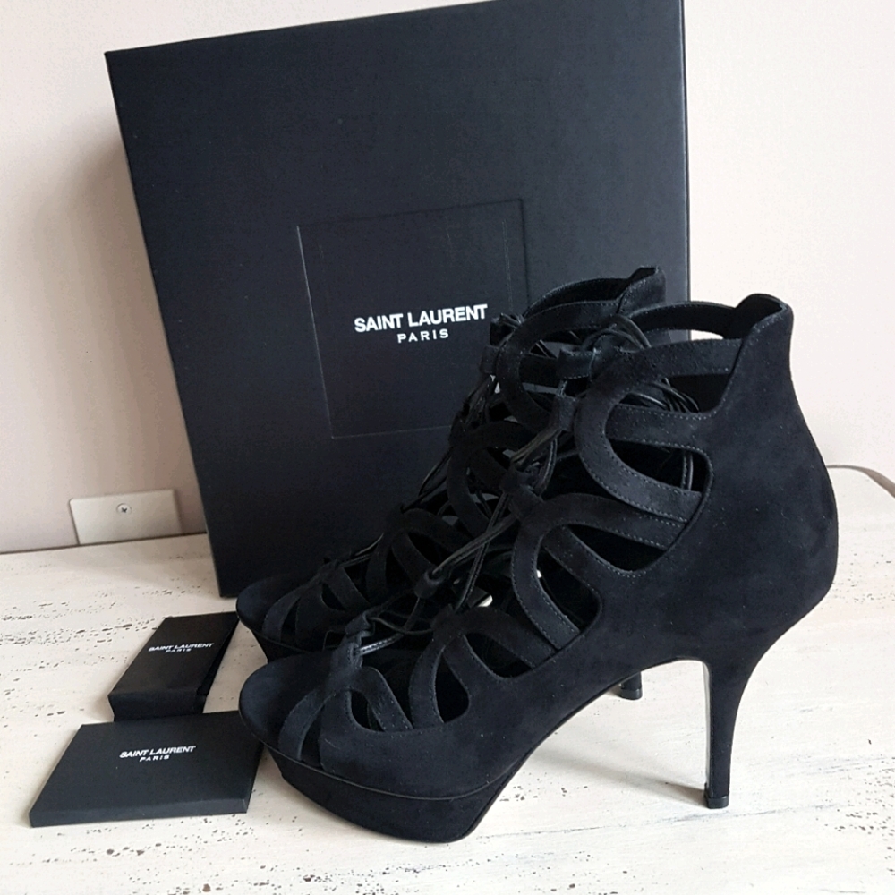 🛍Yves Saint Laurent🛍Tribute Caged Suede Sandals